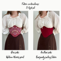 Reversible Underbust William Morris Corset