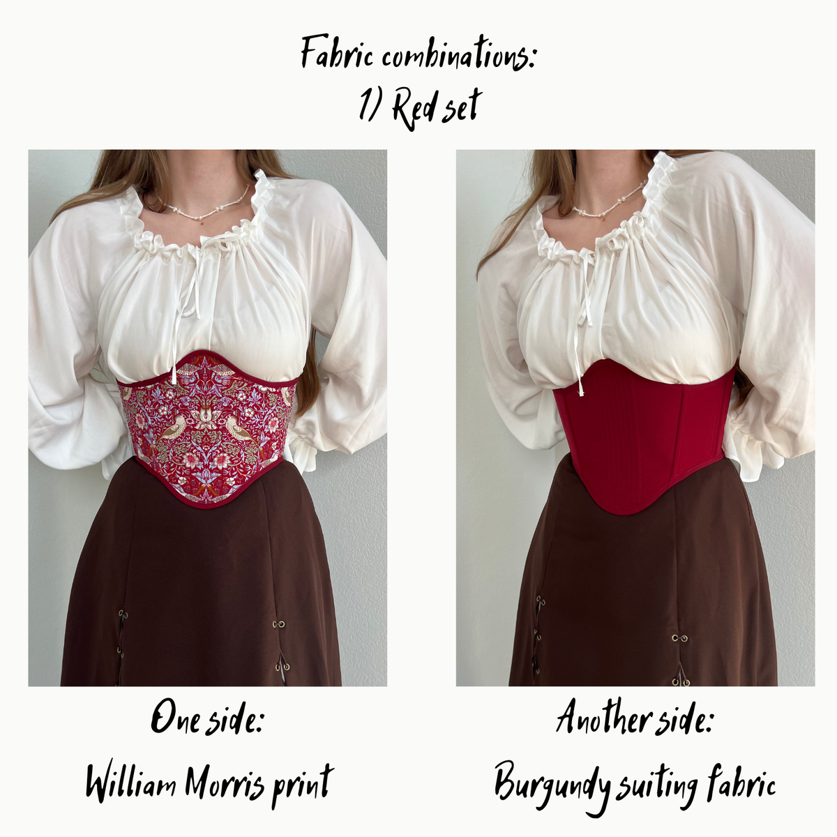 Reversible Underbust William Morris Corset