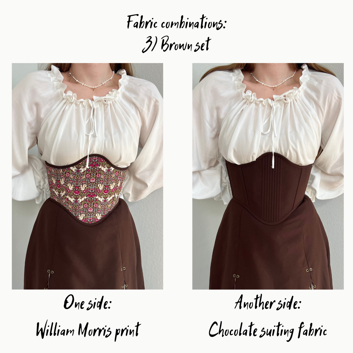 Reversible Underbust William Morris Corset