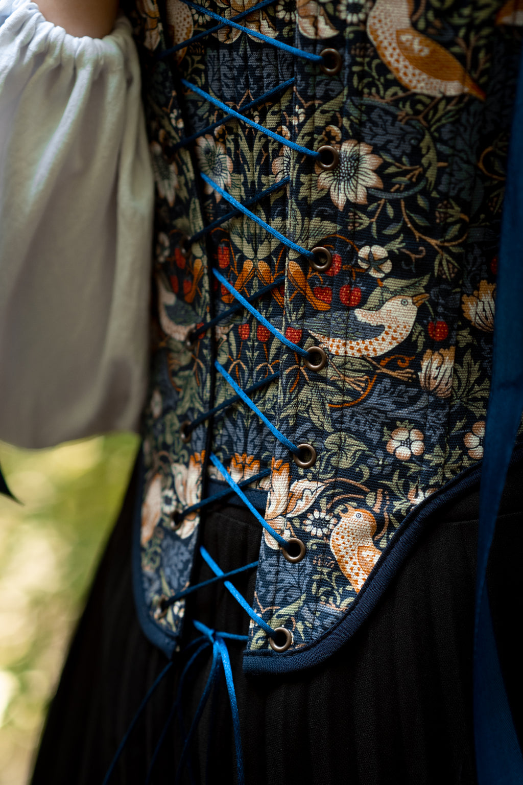Reversible William Morris Blue Corset