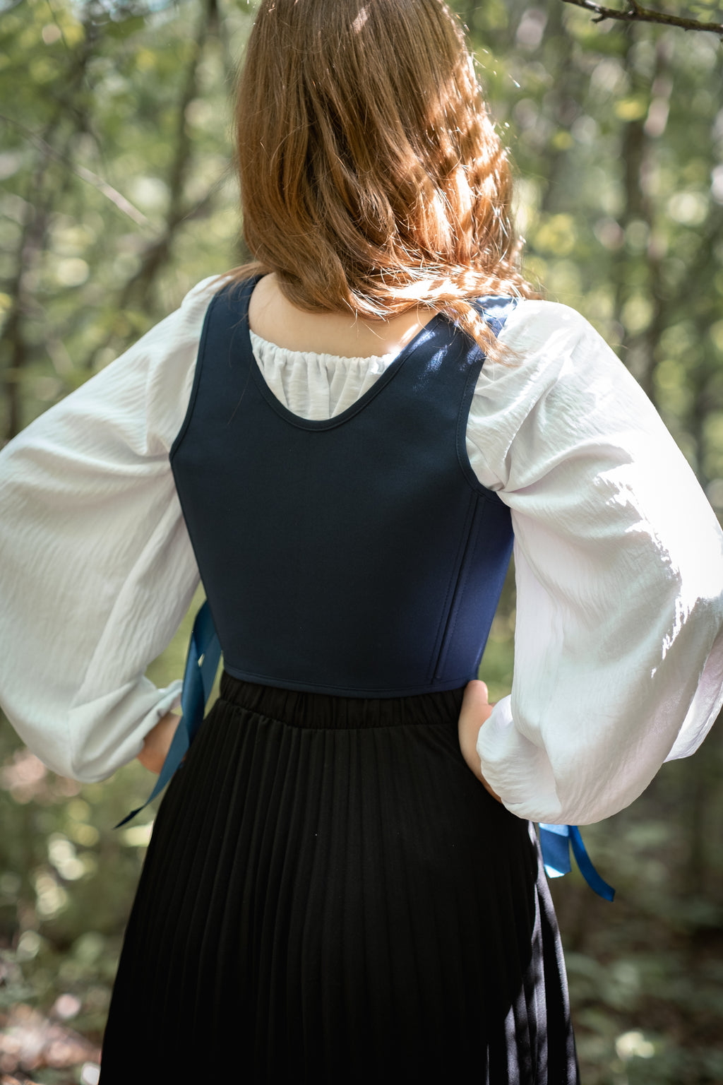 Reversible William Morris Blue Corset