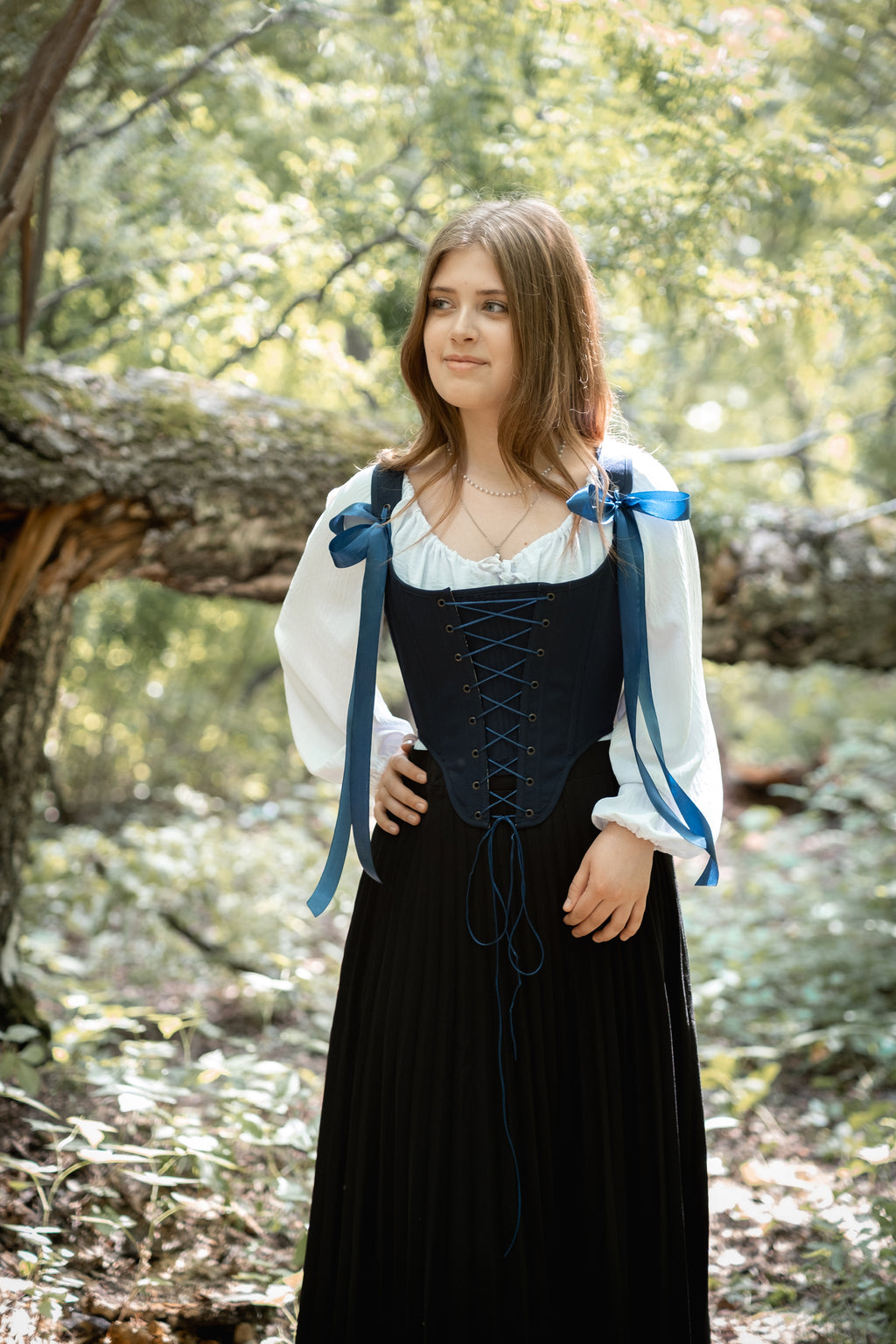 Reversible William Morris Blue Corset