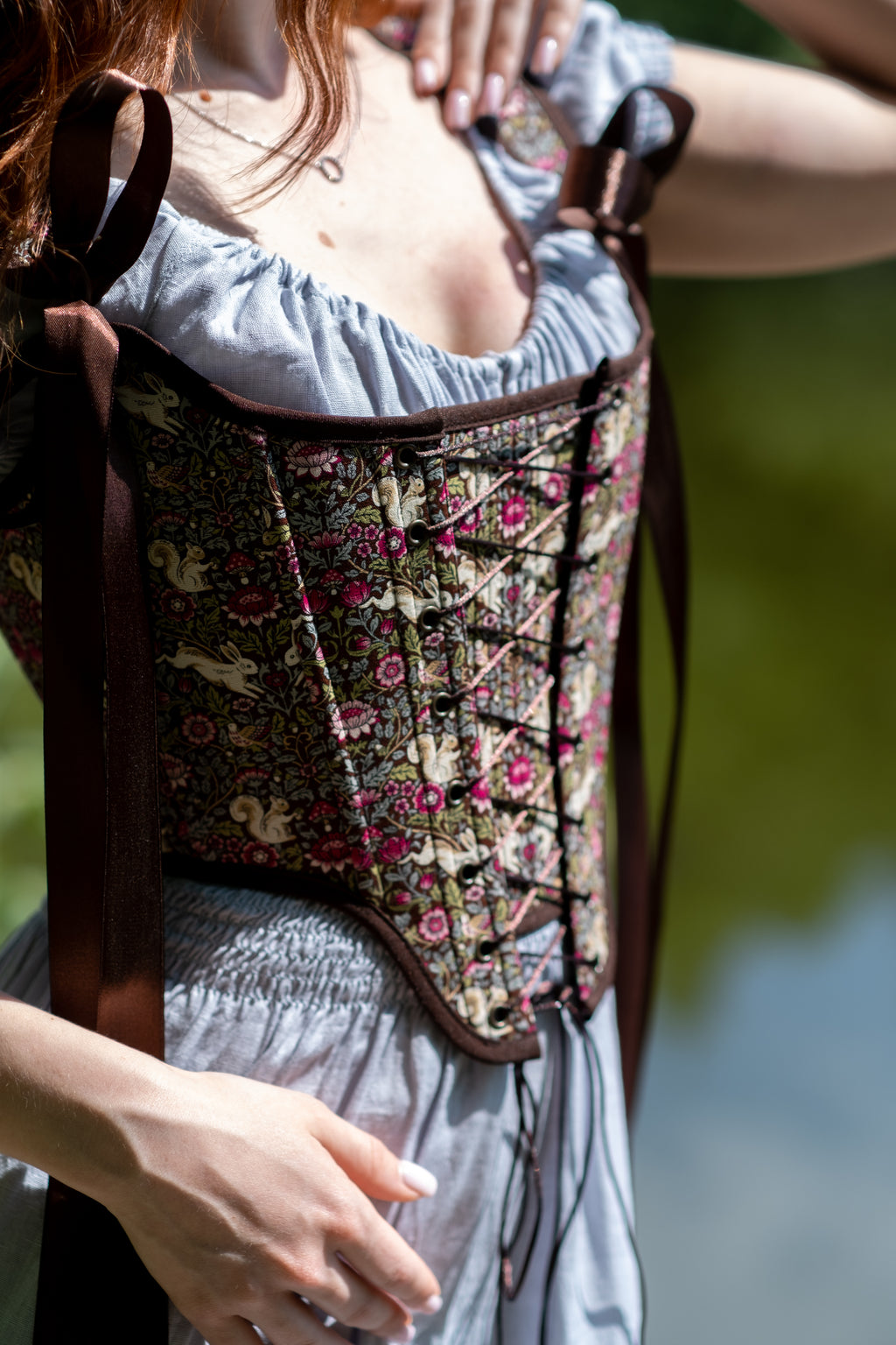 Reversible William Morris Brown Corset