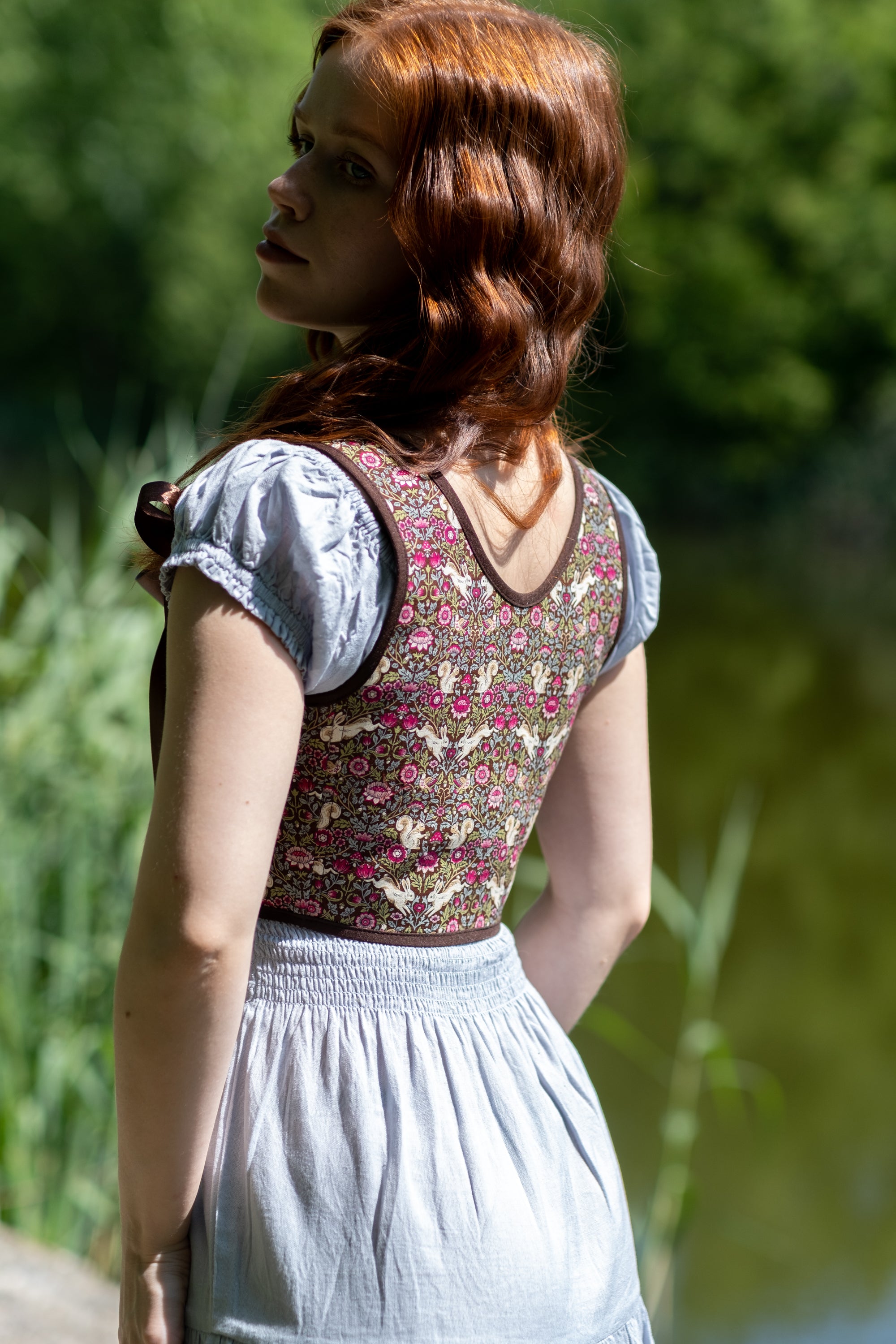 Reversible William Morris Brown Corset