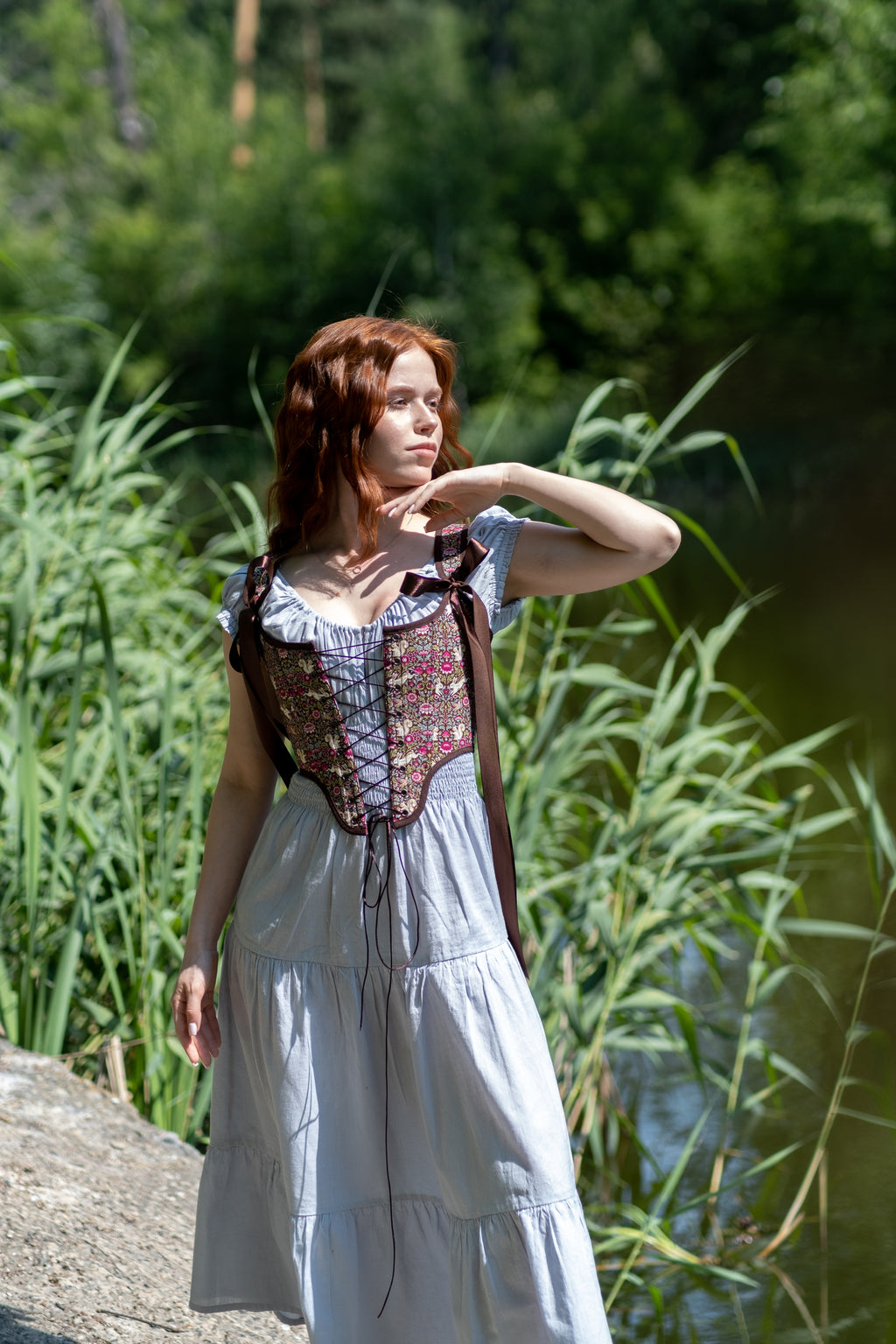 Reversible William Morris Brown Corset