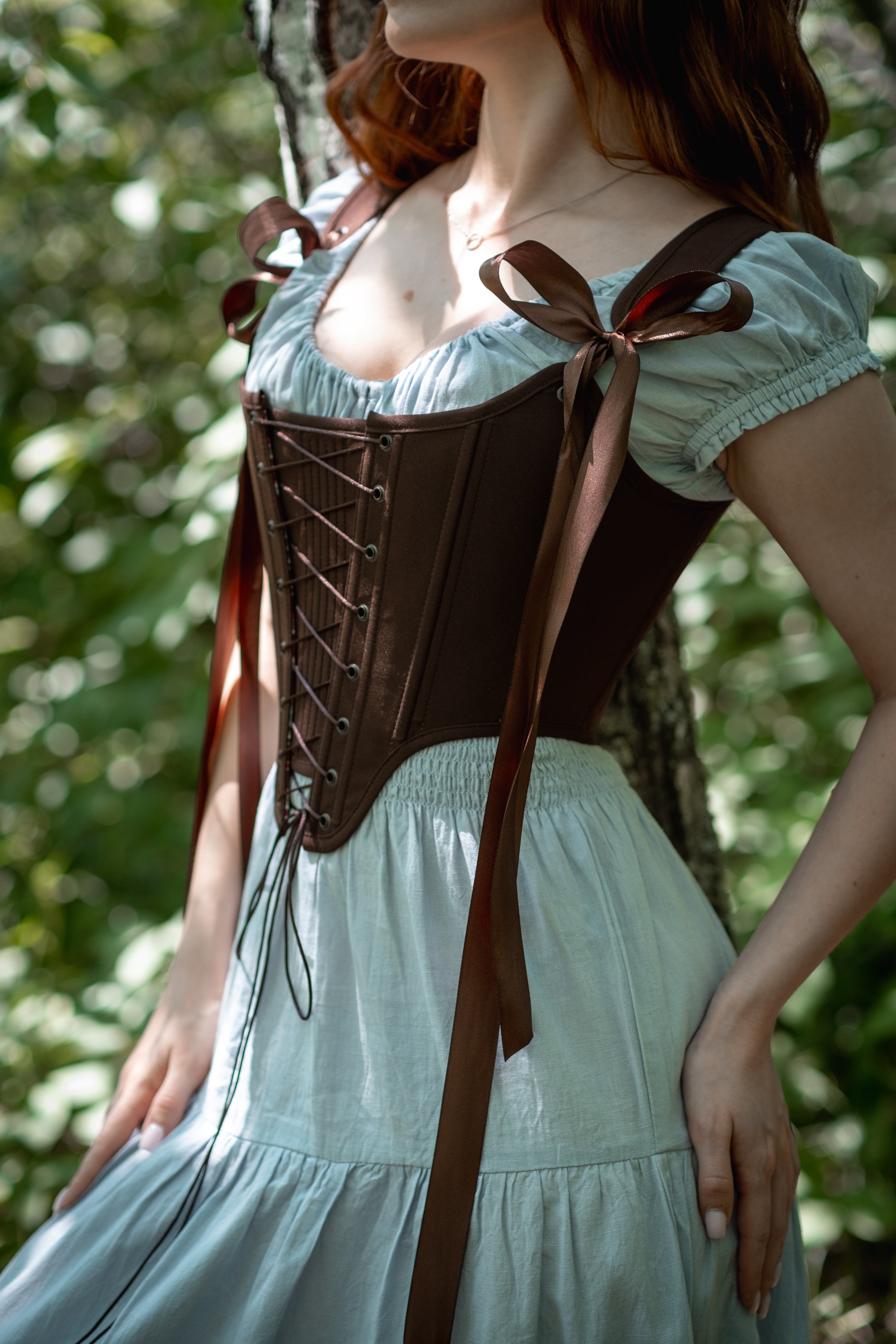 Reversible William Morris Brown Corset
