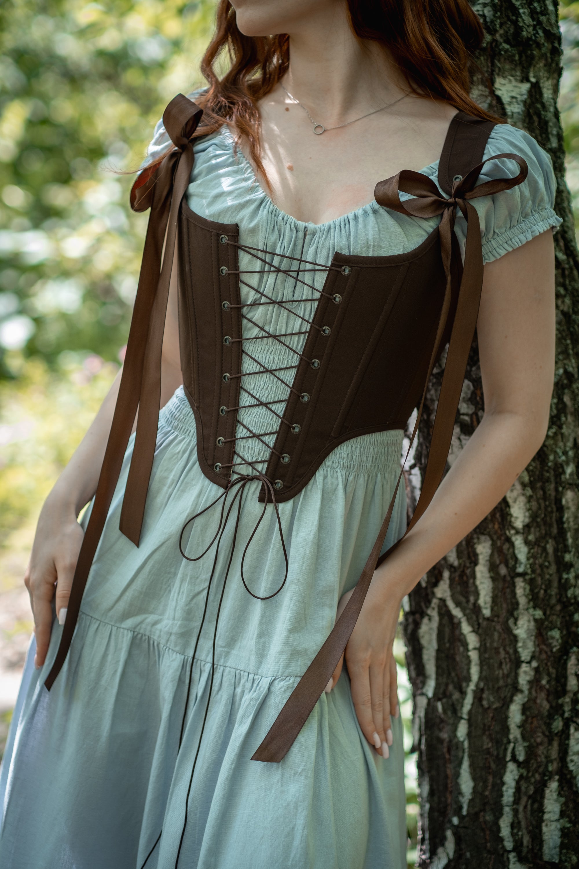 Reversible William Morris Brown Corset