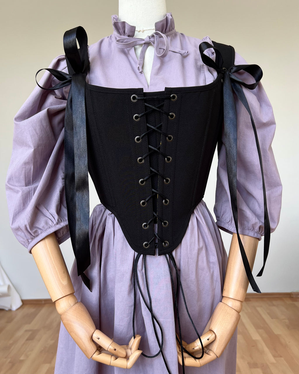 Reversible Black Mushroom Corset