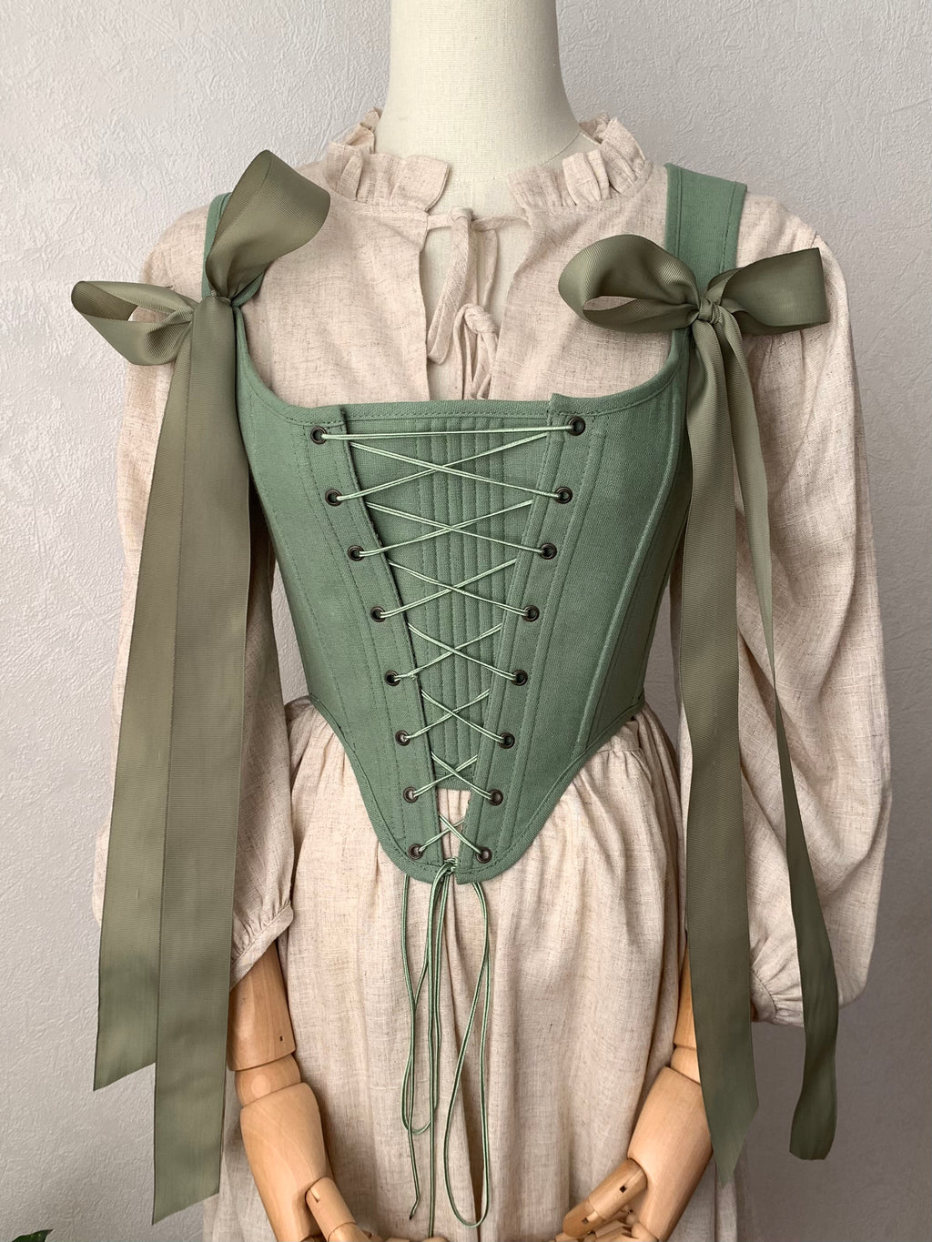 Reversible William Morris Mint Corset