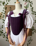 Reversible Purple Velvet Corset