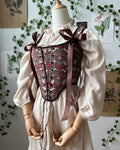 Reversible Brown William Morris Corset | Ready-to-Ship