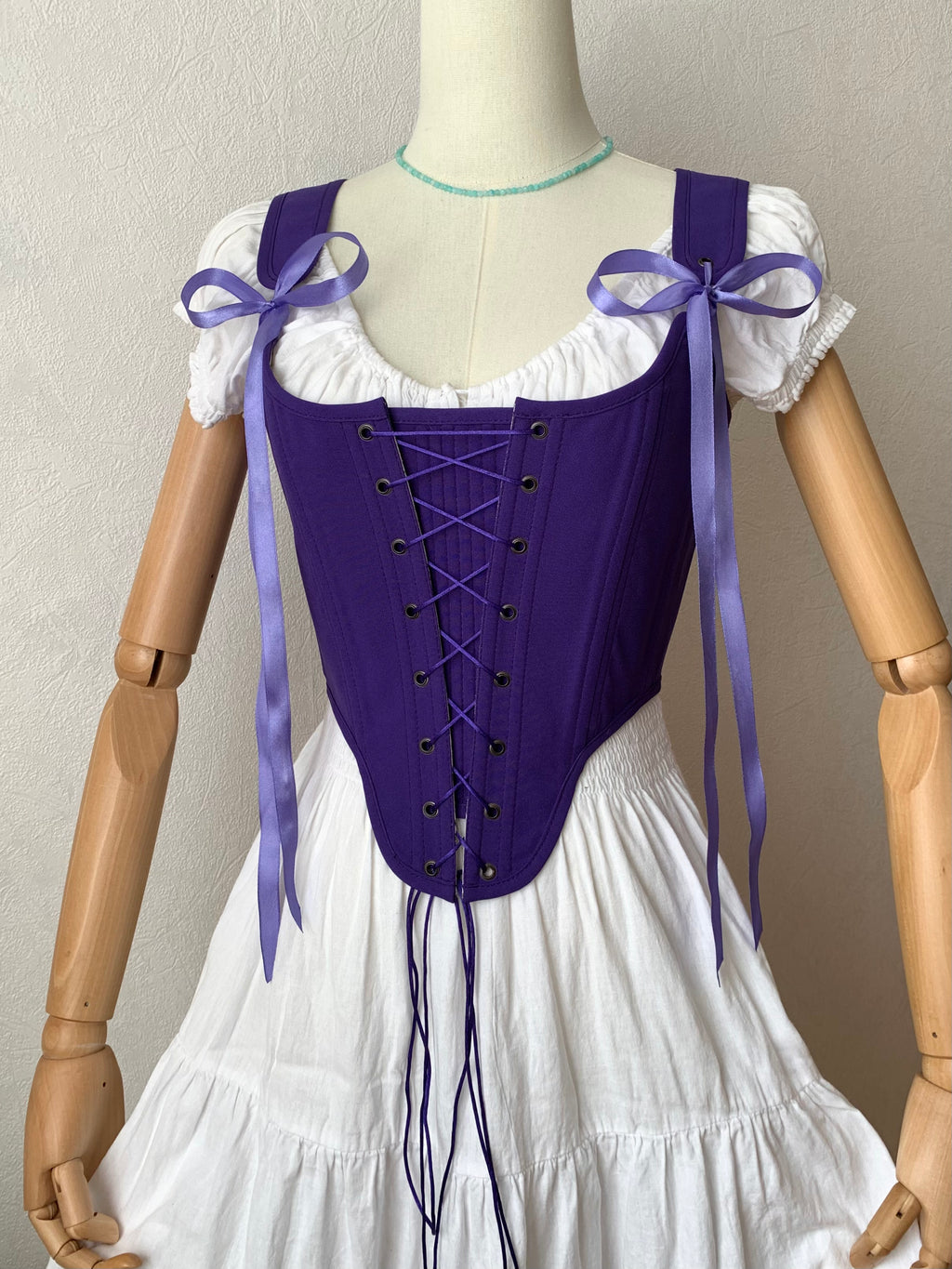 Reversible Purple Lavender Corset