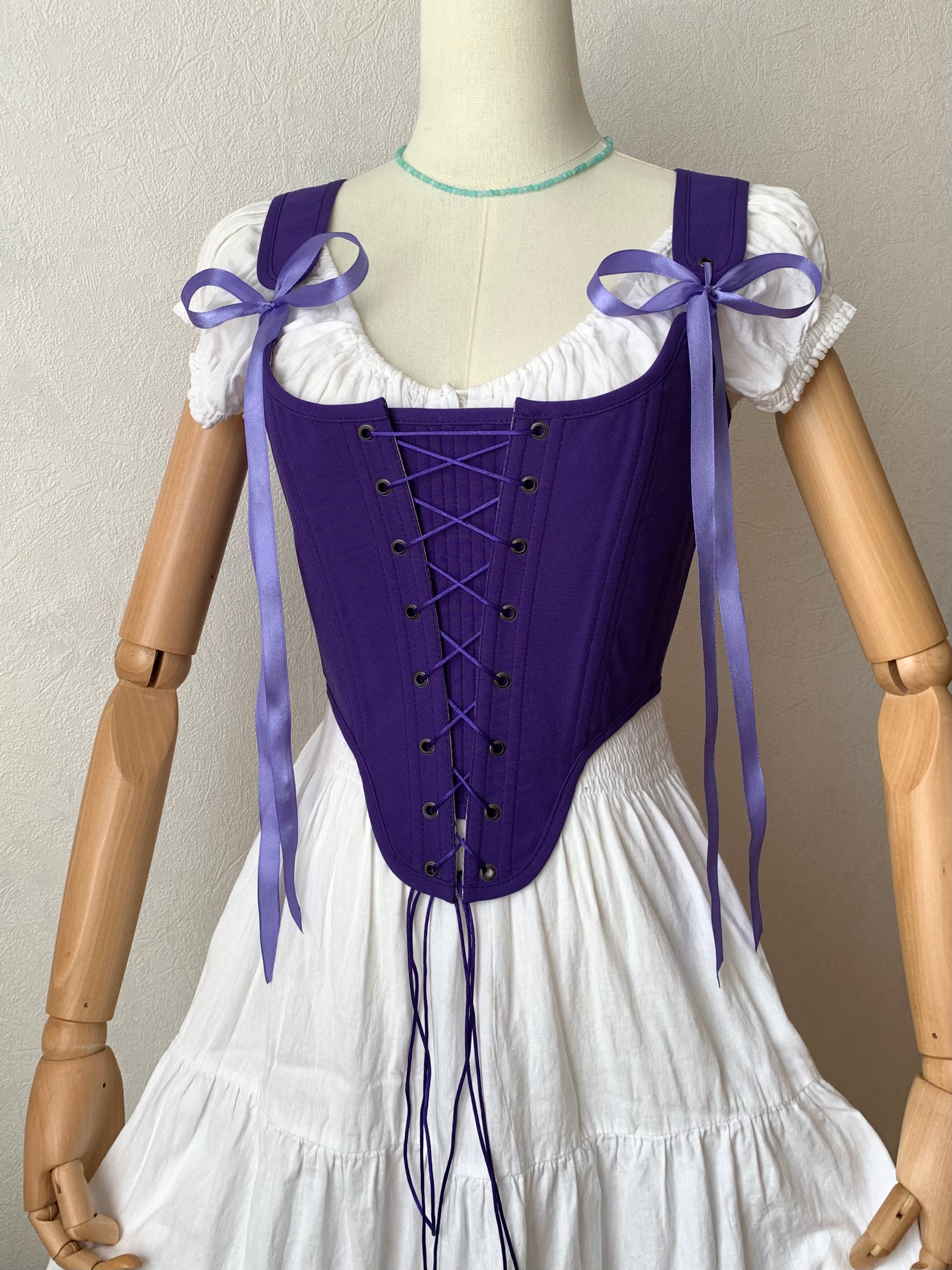 Reversible Purple Lavender Corset
