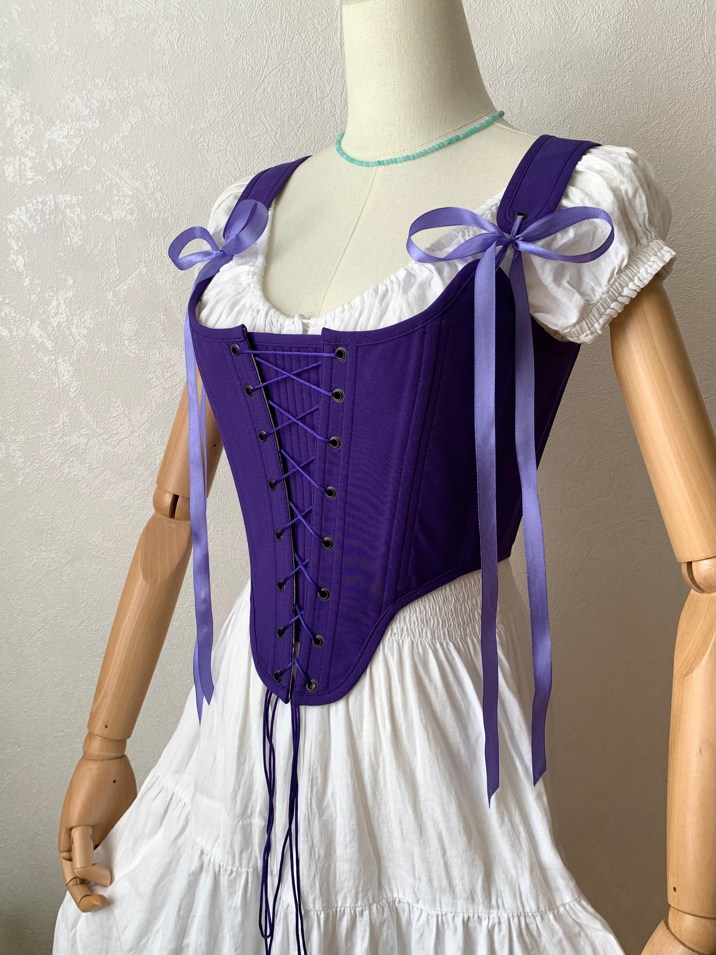 Reversible Purple Lavender Corset