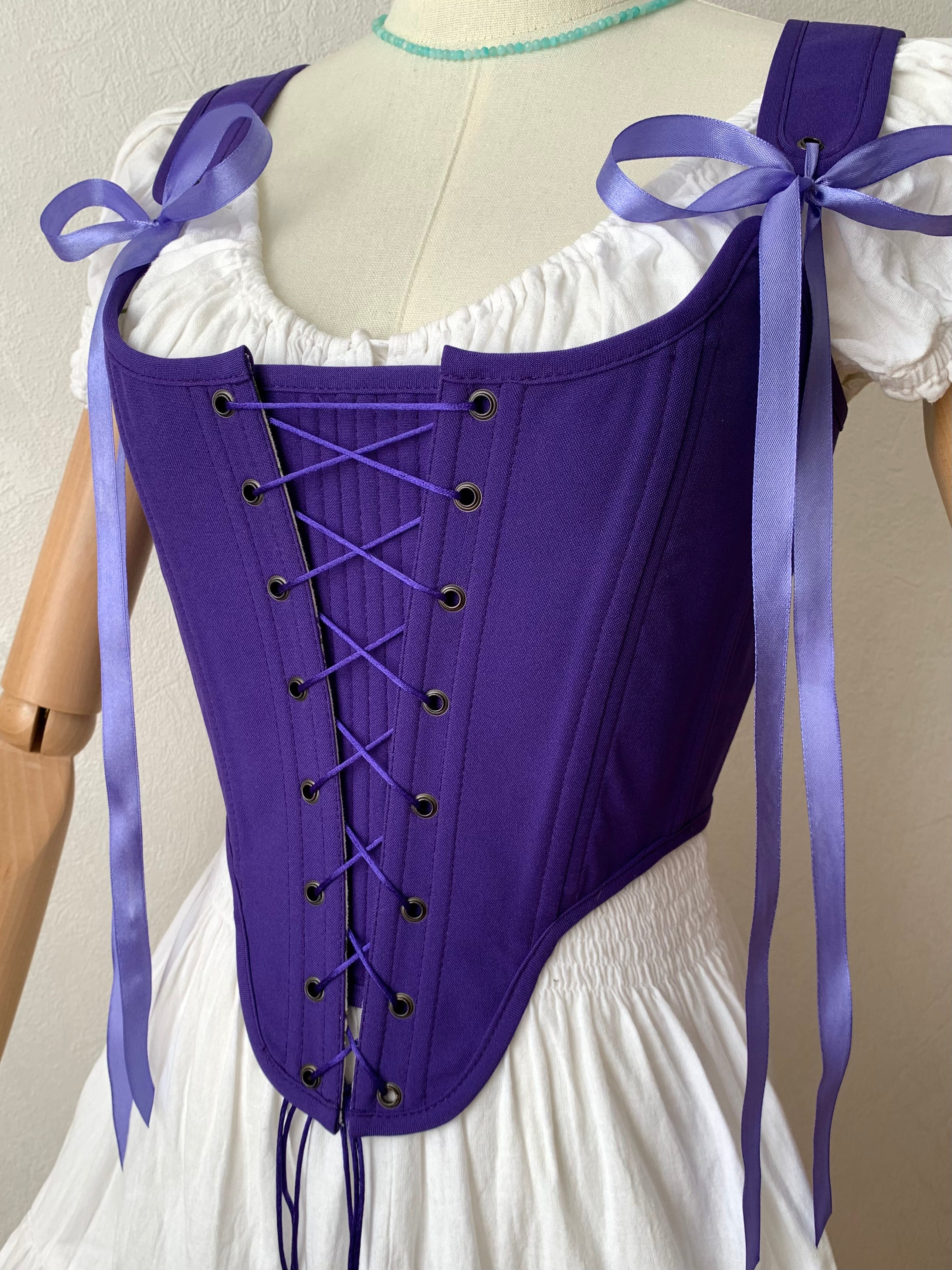 Reversible Purple Lavender Corset