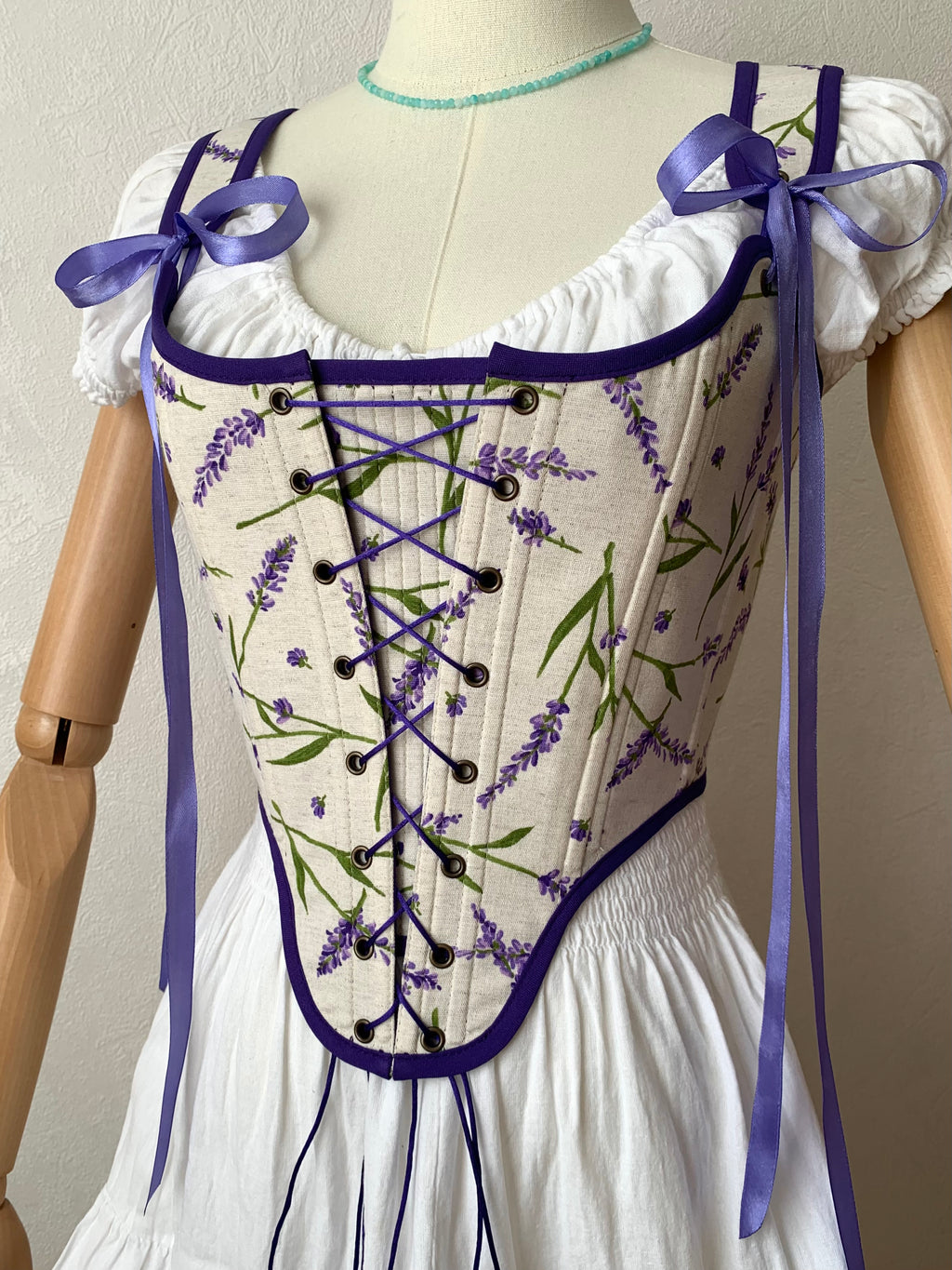 Reversible Purple Lavender Corset