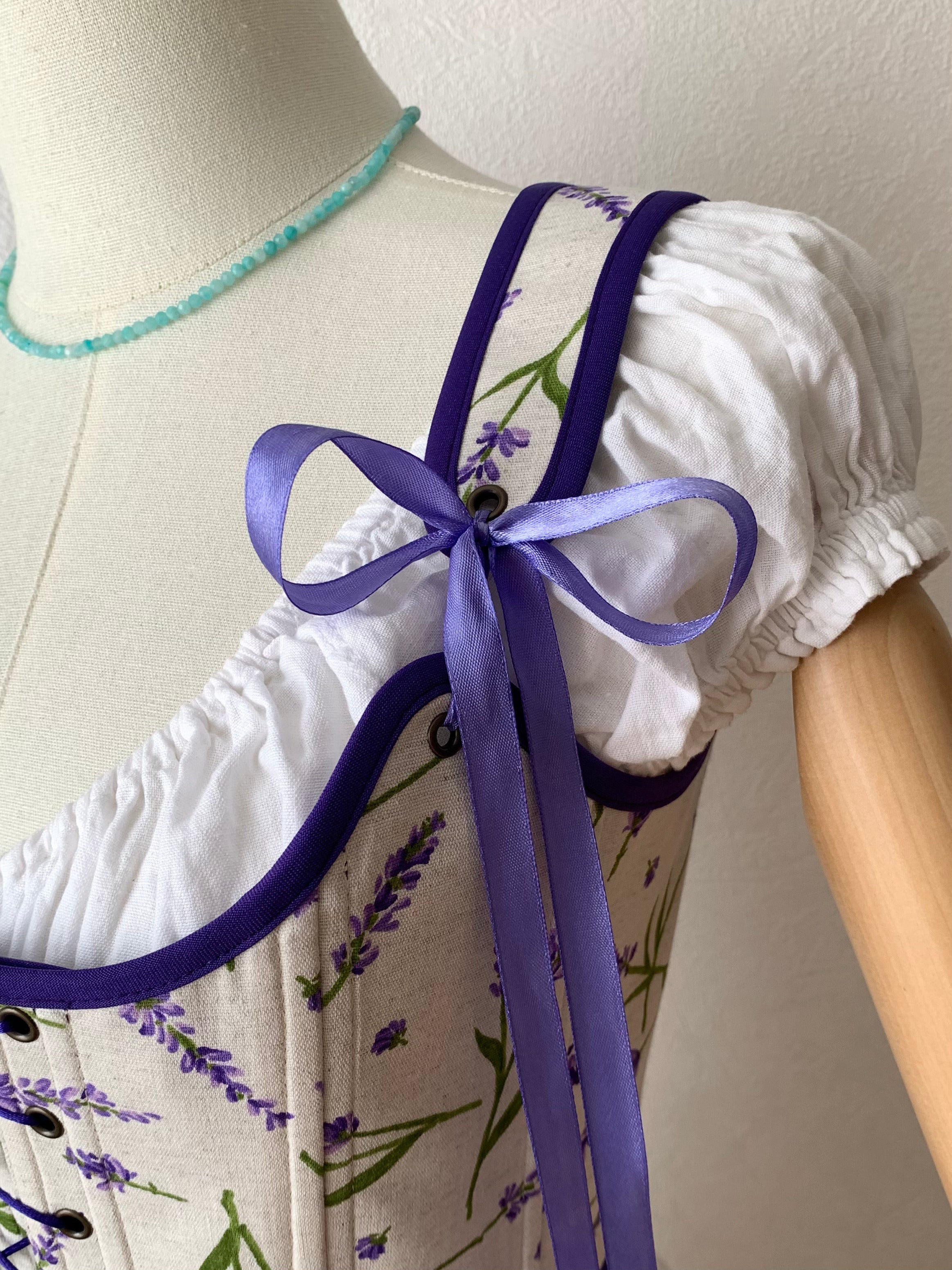 Reversible Purple Lavender Corset
