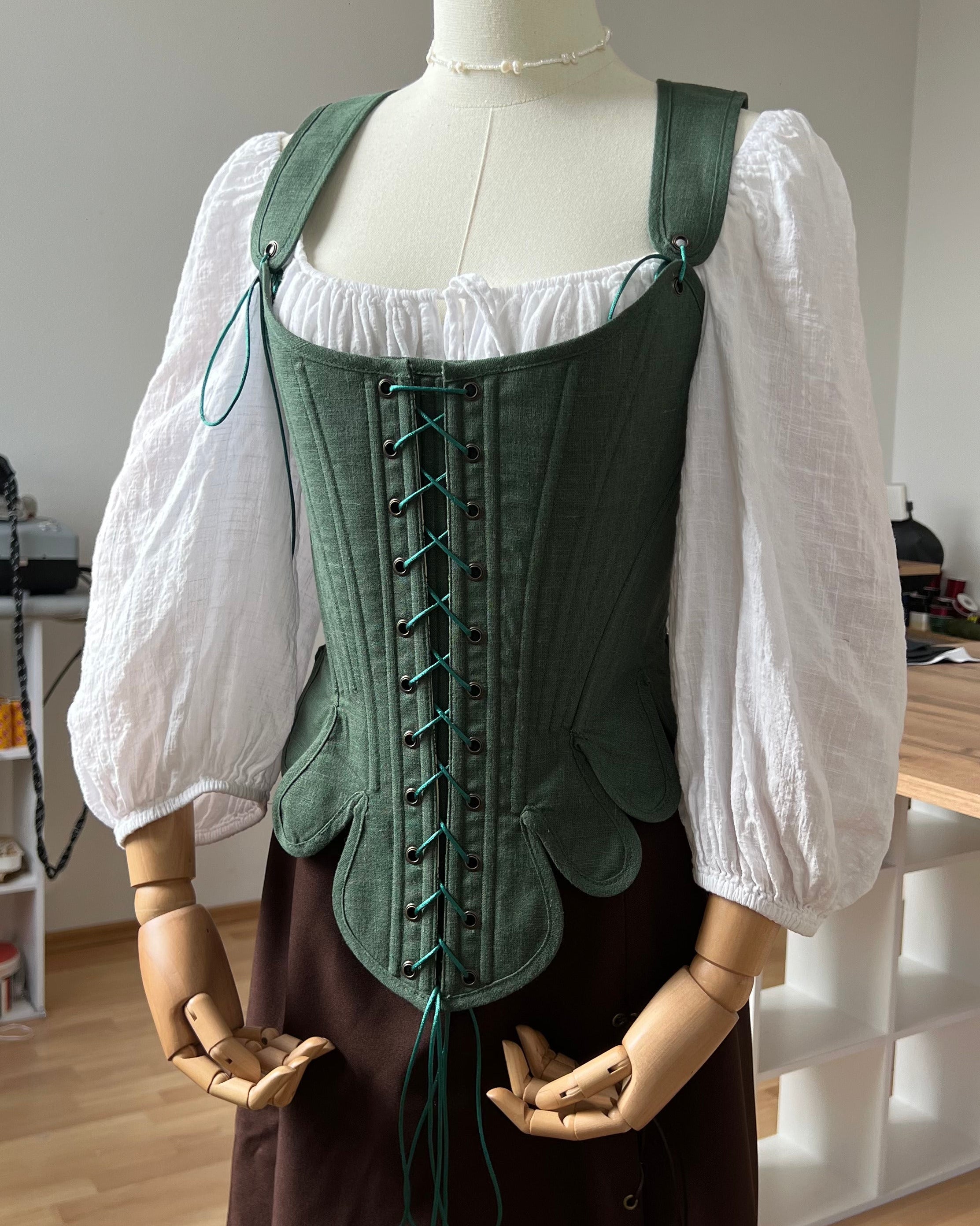 Reversible 18th-century Green Fern Stays