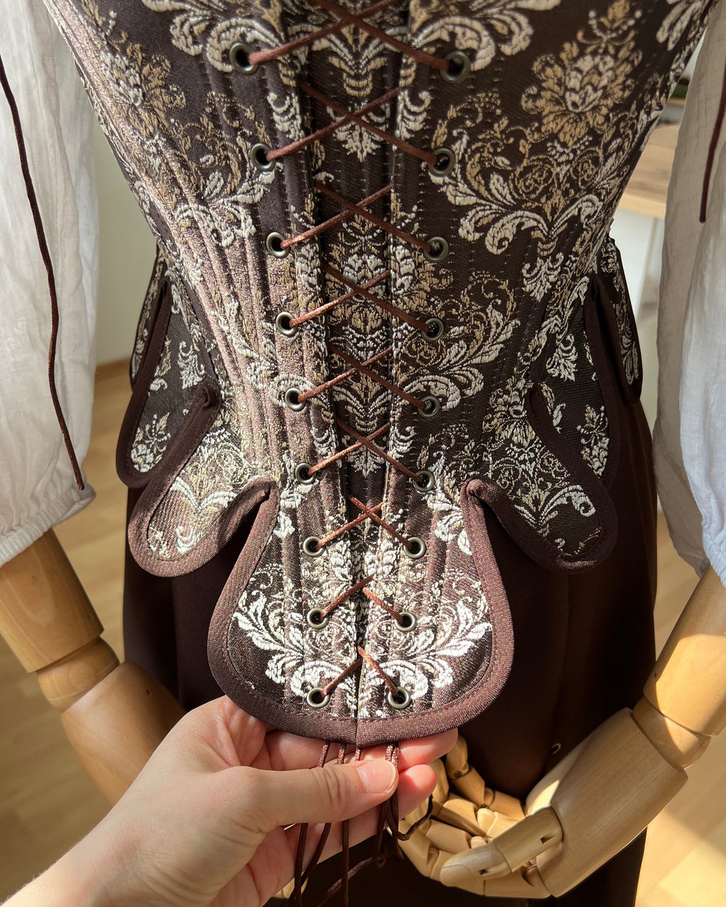 Reversible 18th-century Brocade Stays