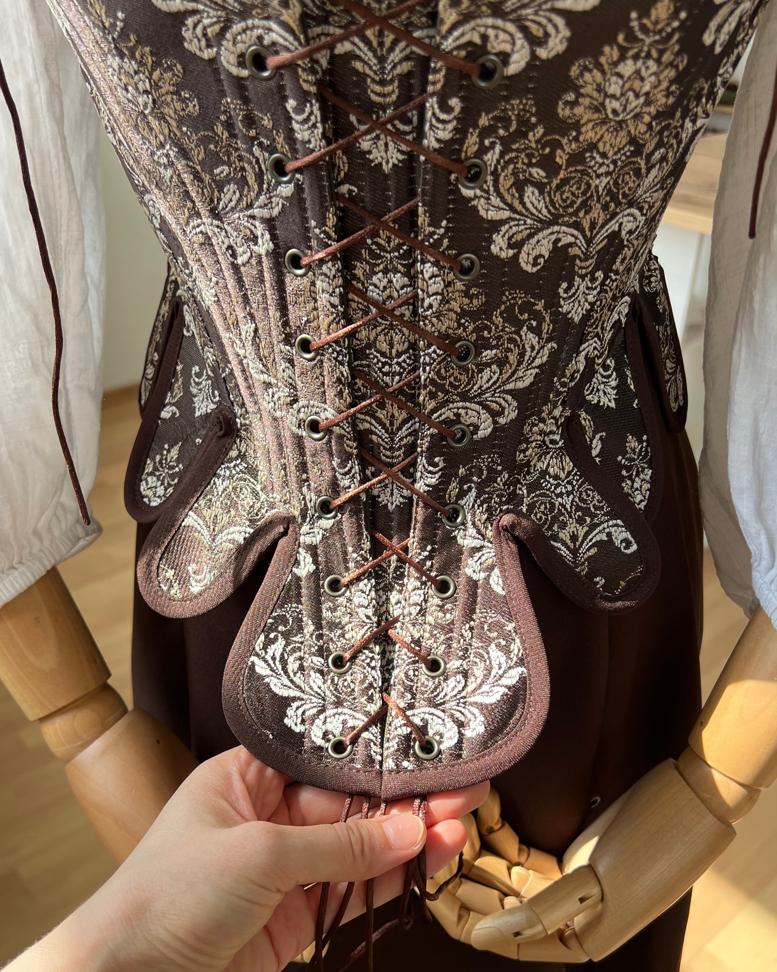 Reversible 18th-century Brocade Stays