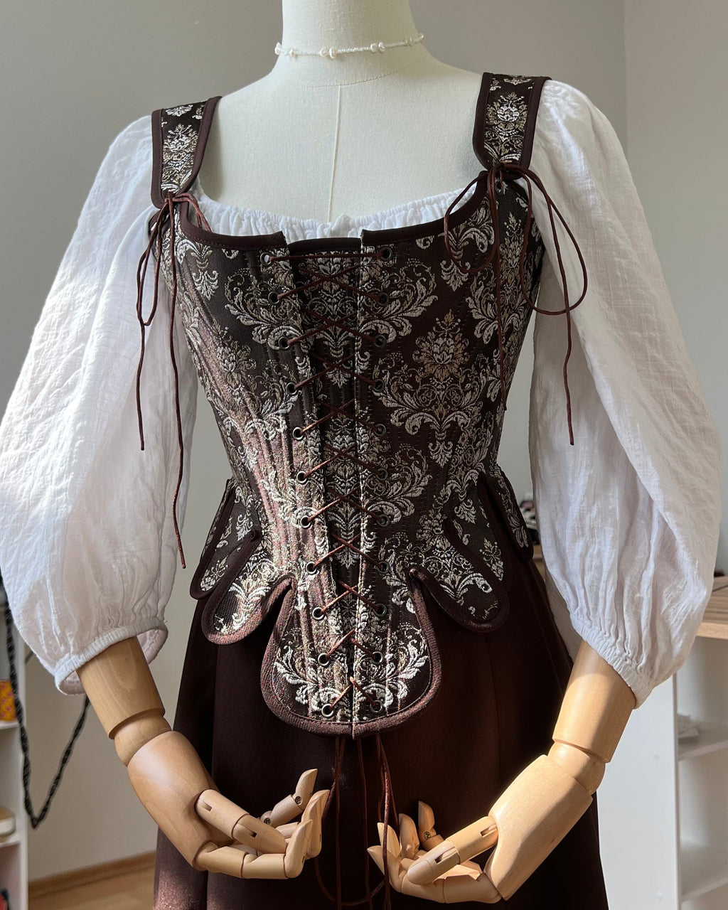 Reversible 18th-century Brocade Stays
