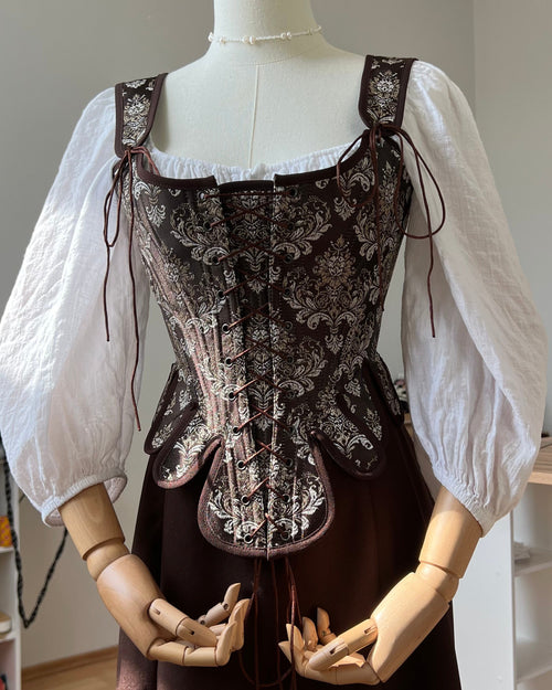 Reversible 18th-century Brocade Stays