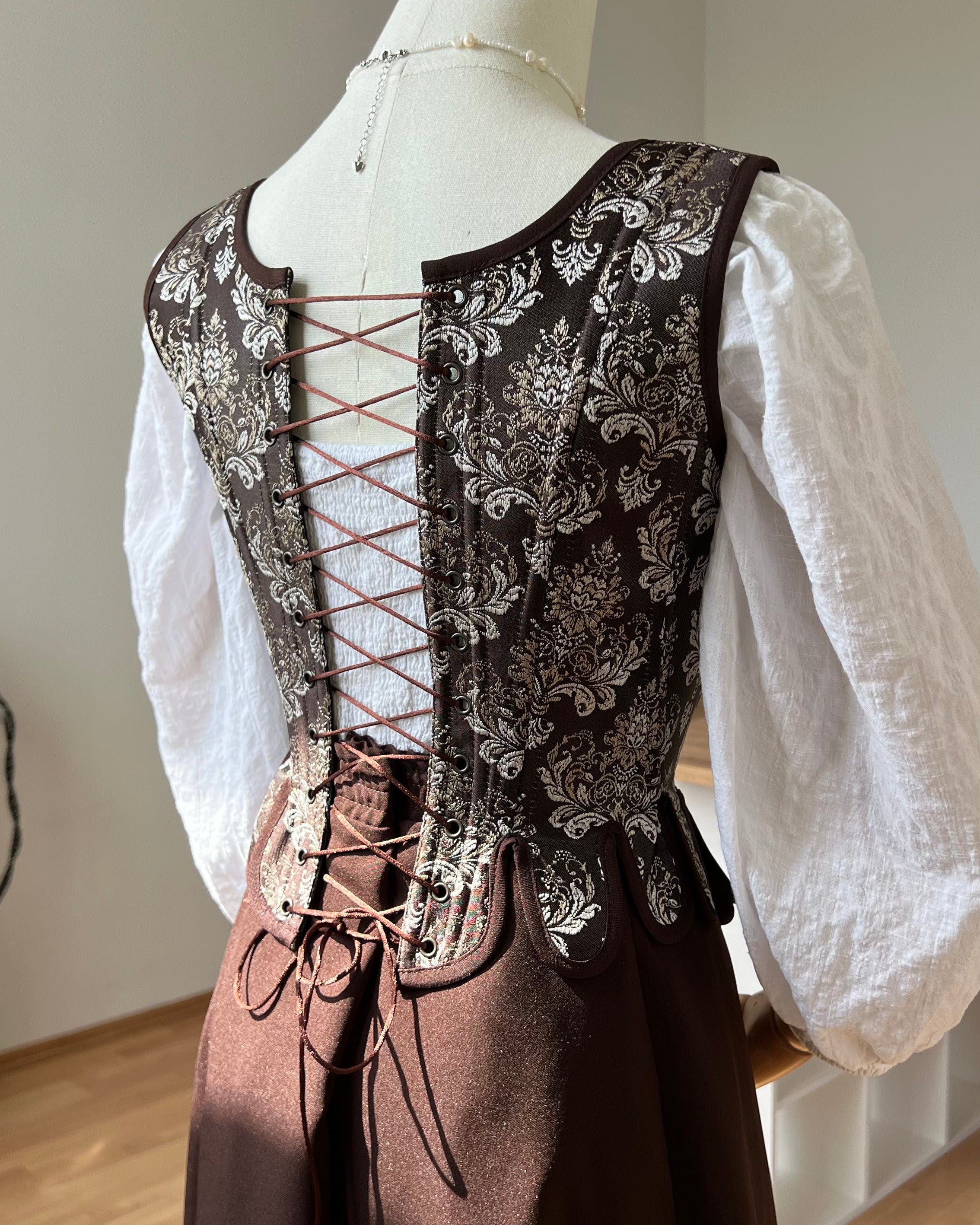 Reversible 18th-century Brocade Stays