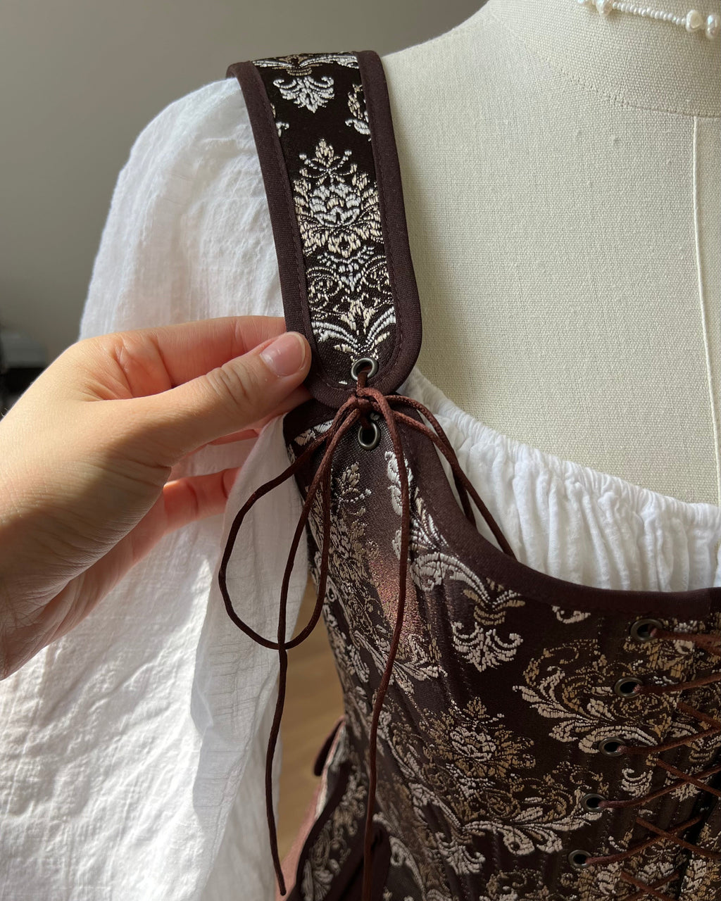 Reversible 18th-century Brocade Stays