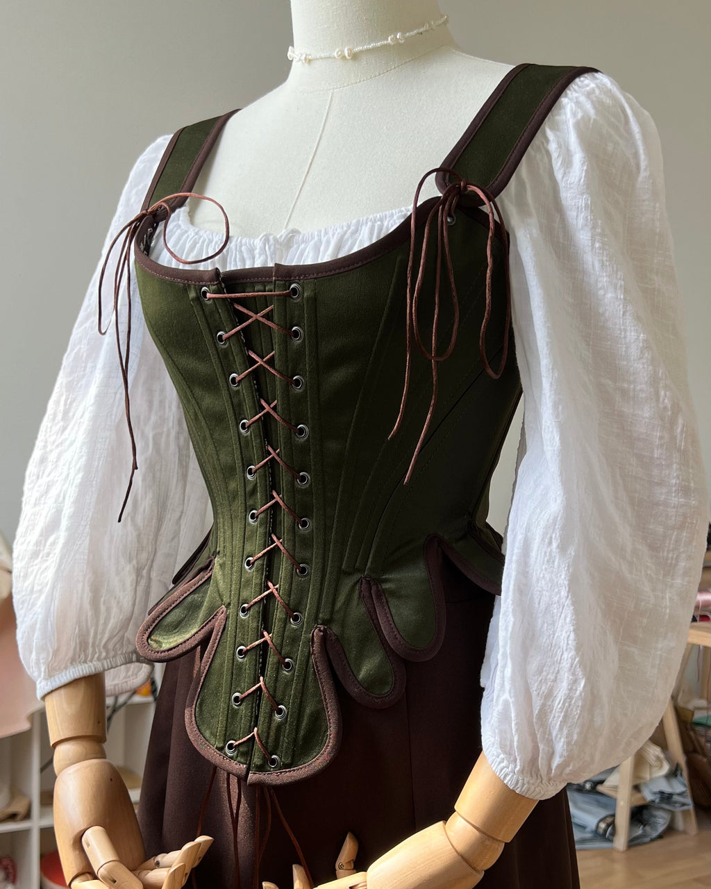 Reversible 18th-century Brocade Stays