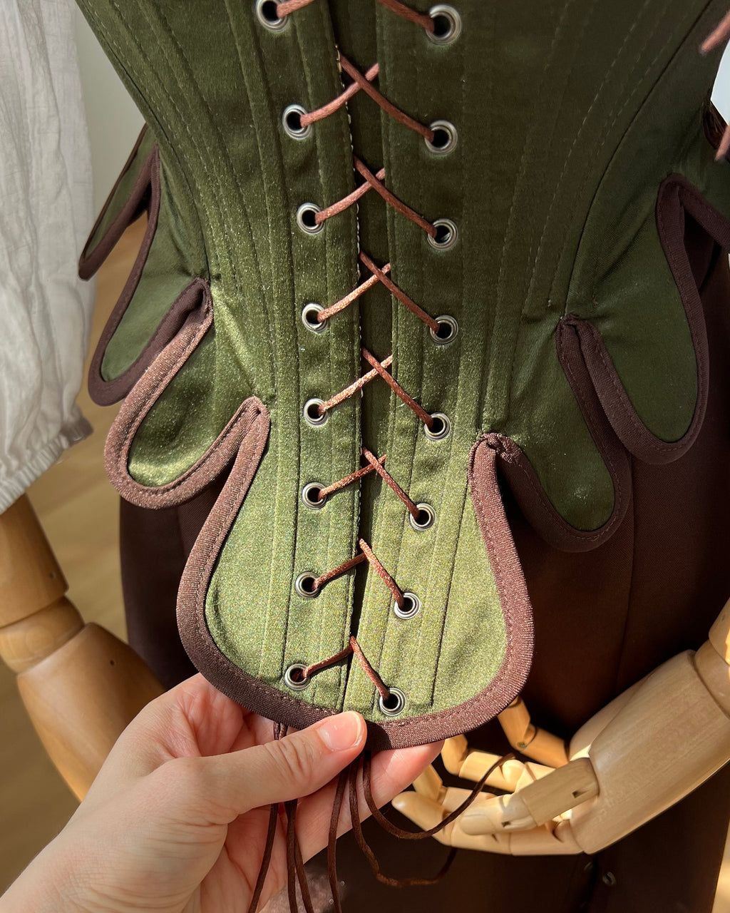 Reversible 18th-century Brocade Stays