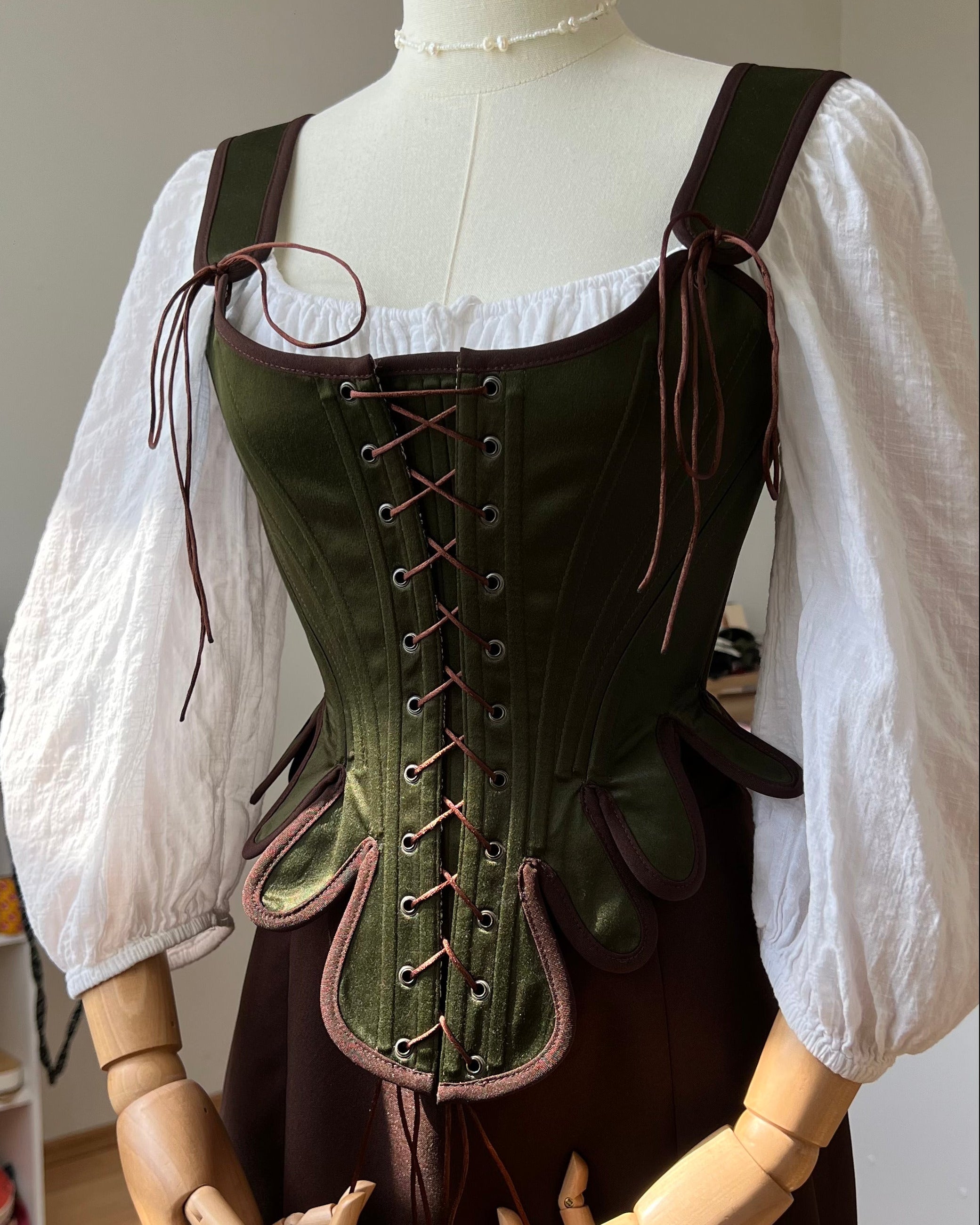 Reversible 18th-century Brocade Stays