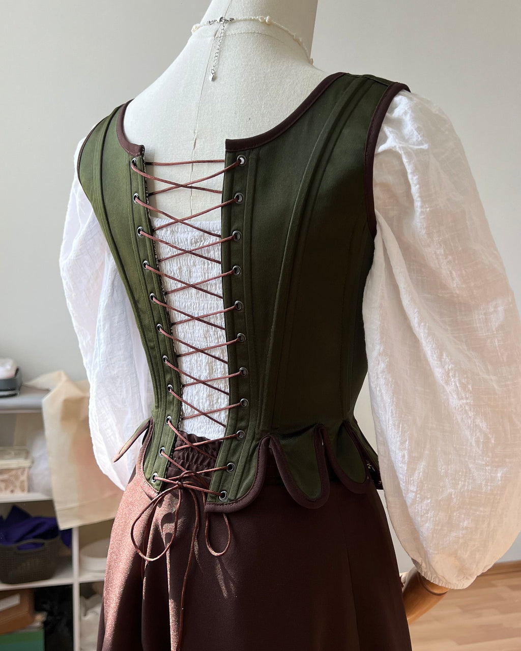 Reversible 18th-century Brocade Stays