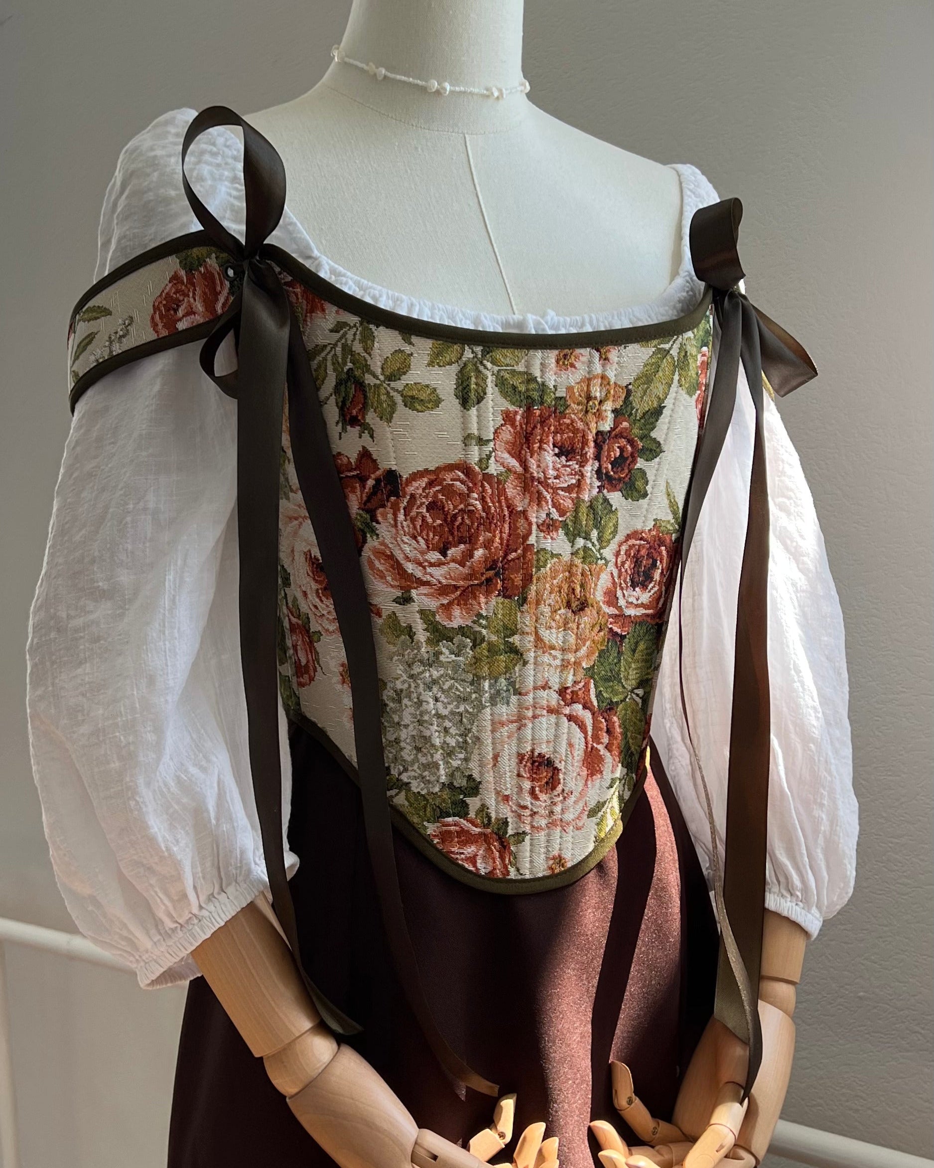 Reversible Rose Tapestry Corset