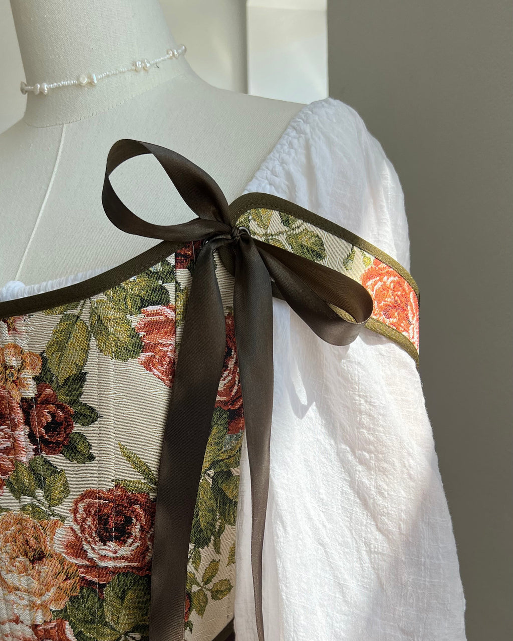 Reversible Rose Tapestry Corset