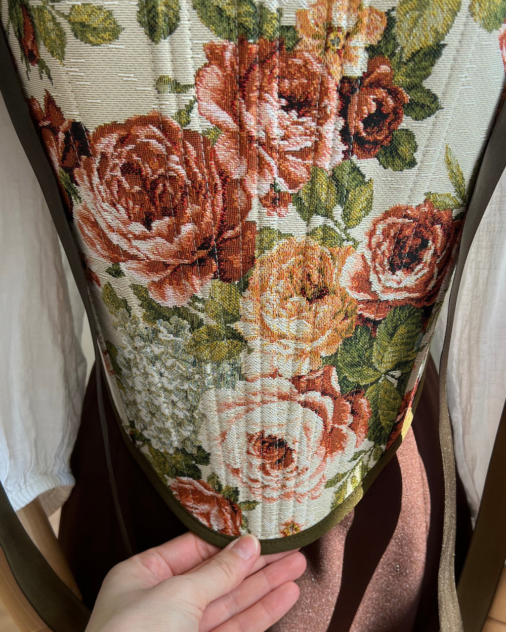 Reversible Rose Tapestry Corset