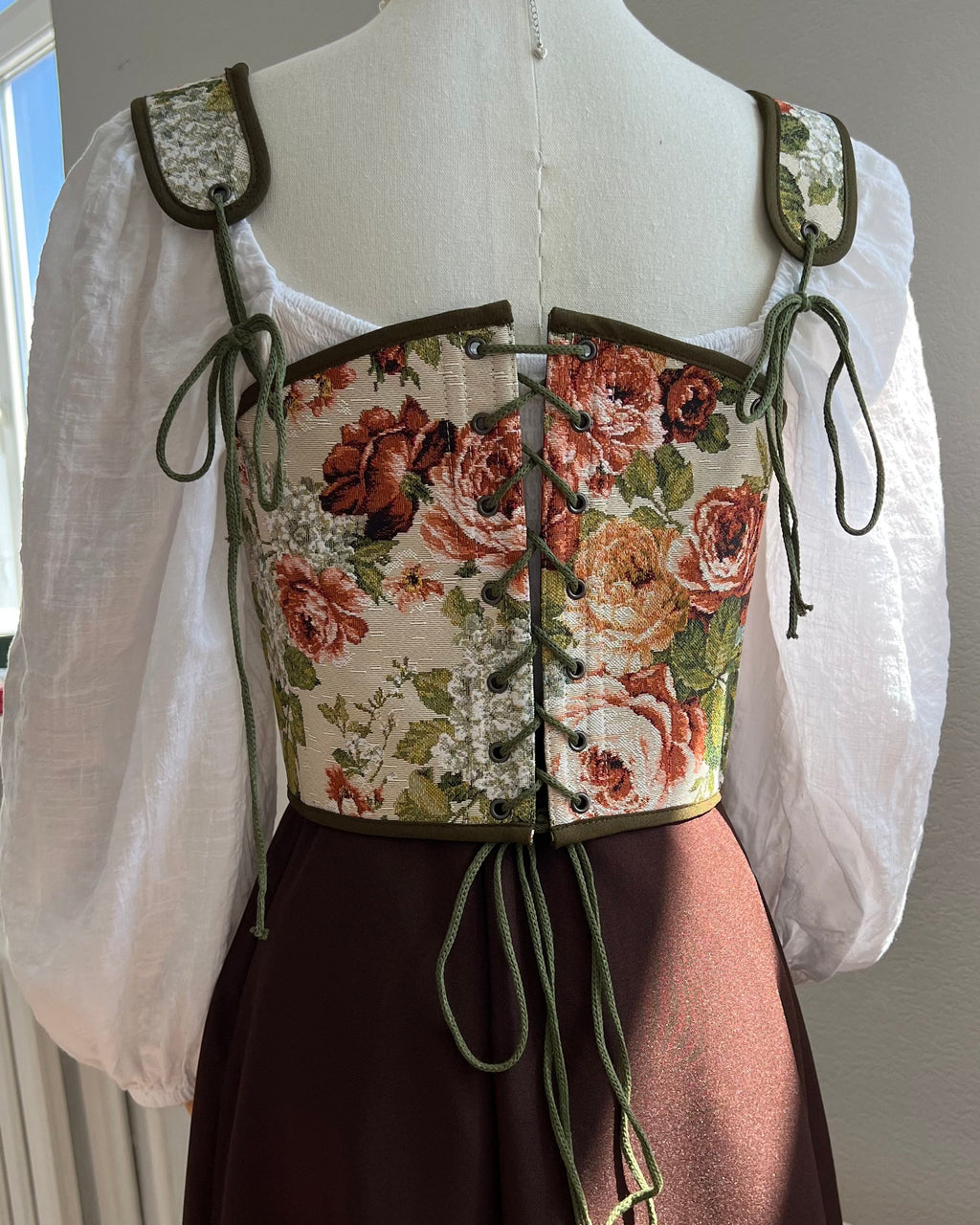 Reversible Rose Tapestry Corset
