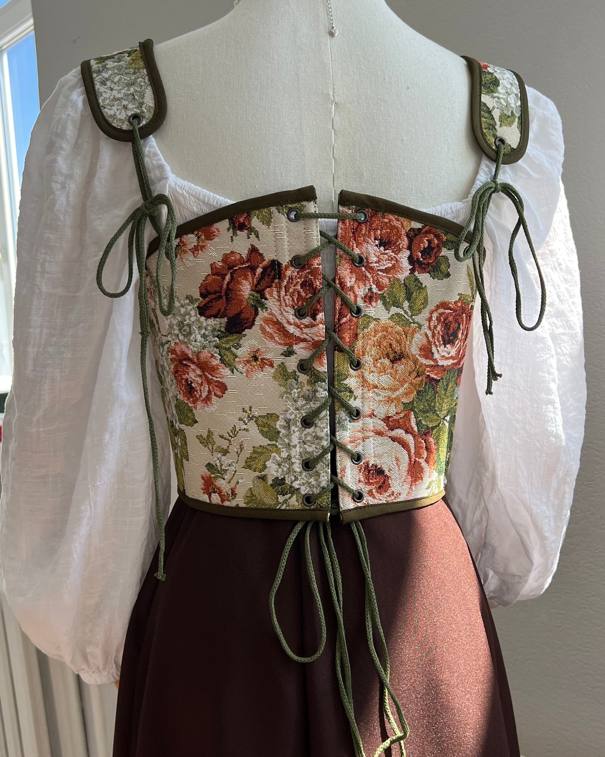 Reversible Rose Tapestry Corset