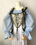 Reversible Green Fern Corset